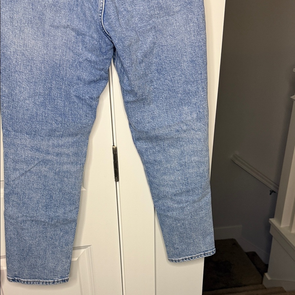Express Light Blue Mom Jean Super High Rise - Picture 8 of 8